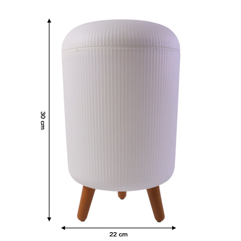 Durable decorative waste basket for room use