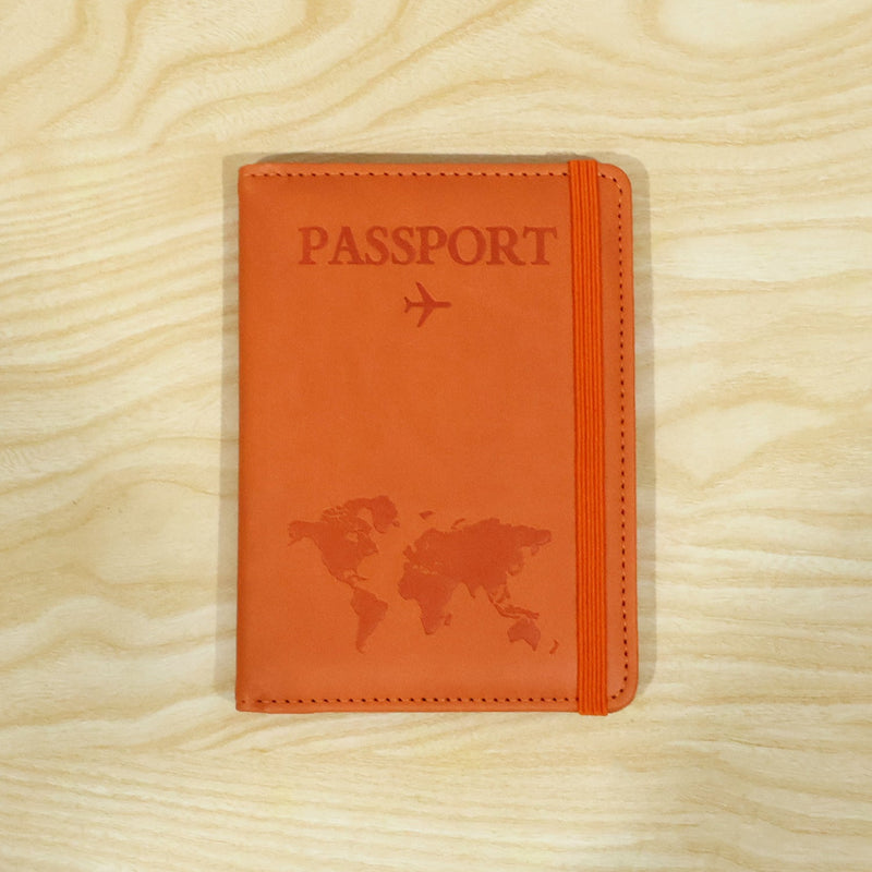 Travel passport wallet product image in premium PU leather