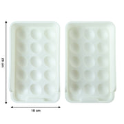 Stackable fridge egg storage tray