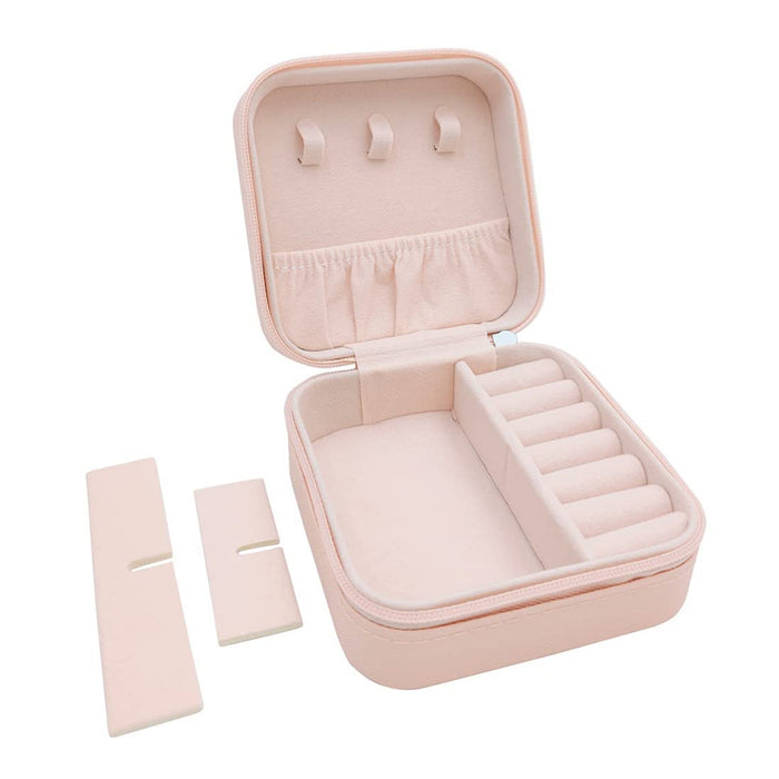 Jewellery Box for Women, Mini Portable Jewelry Box Organiser,PU Leather Jewlerrying Display Holder, Small Travel Jewellery Box for Girls, Women, Mother, Daughte, Travel Ring, Pendant, Earring, Necklace Storage Case