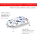 6081 Portable Ironing Pad used in all households and iron shops for ironing clothes and fabrics etc. 