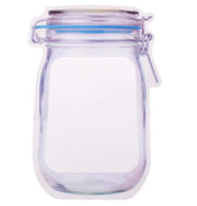 Front view of the 1000ml reusable food storage bag, showcasing its self-standing design.