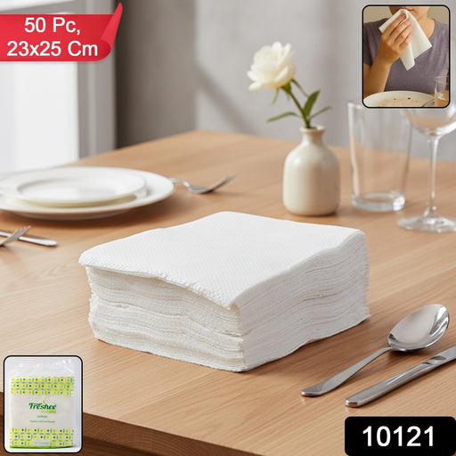 Disposable paper napkins packed for parties and catering events