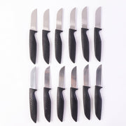 Vegetable chopping knives with plastic ergonomic handles