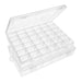 7673  36 Grids Clear Plastic Organizer Box with Adjustable Compartment Dividers, Jewellery Storage Organizer Collection Box (1 pc ) 