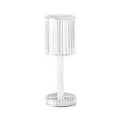 6605 Crystal Table Lamp , Touch Control Atmosphere Nightstand Lamp With USB Charging Line 