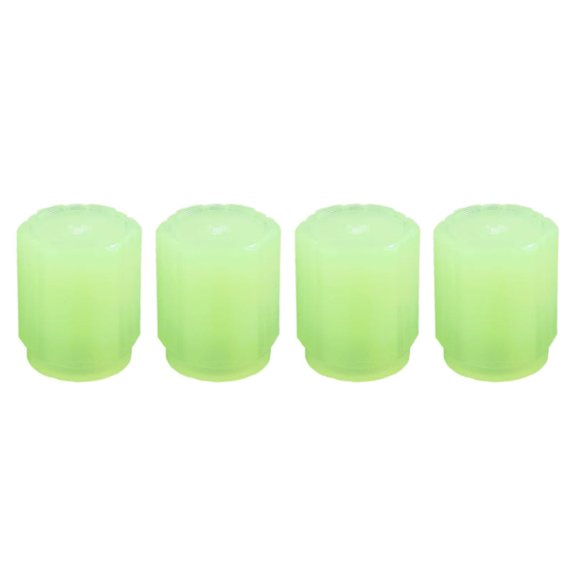 Light rim caps glowing for enhanced tire visibility