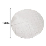 Multipurpose white round table mat, stylish and protective