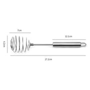Size guide for spring whisk egg beater
