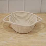 Woven storage basket daily use