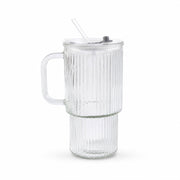 Glass tumbler on white background ready for use