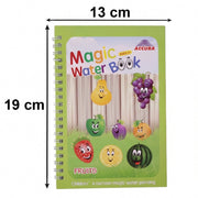 Dimensions of kids water painting book for easy portability