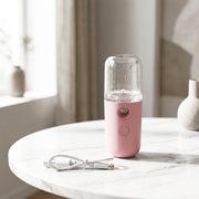 USB rechargeable face steamer with charging cable