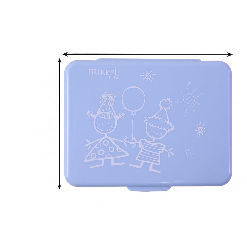 6-compartment pill organizer on white background