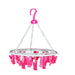 1367 Plastic Round Cloth Drying Stand Hanger with 24 Clips (Multicolour) 