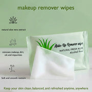 Premium natural aloe makeup remover wipes pack of 10 for deep cleansing