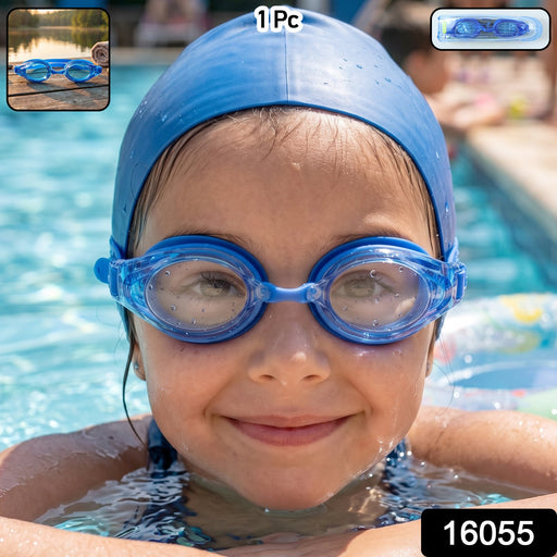 Training kids swim goggles with clear lenses and soft cushioning