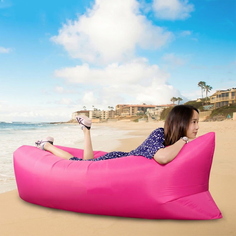 Inflatable Lounger at the beach for outdoor relaxing