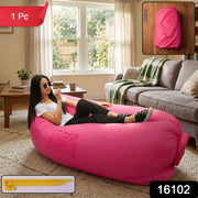 Complete inflatable lounger set with carry bag and accessories