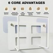 WiFi router wall mount bracket holder stand with open frame design