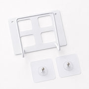 White plastic WiFi router bracket holder with durable build