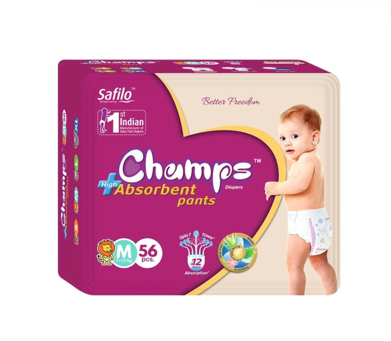 Premium Champs High Absorbent Pant Style Diaper Small, Medium and Large Size Diaper
