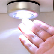 1721 3 Led Cordless Stick Tap Wardrobe Touch Light Lamp 