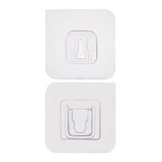 1742 Magic Adhesive Plastic Wall Hooks Heavy Duty Hooks (Pack of 20) 