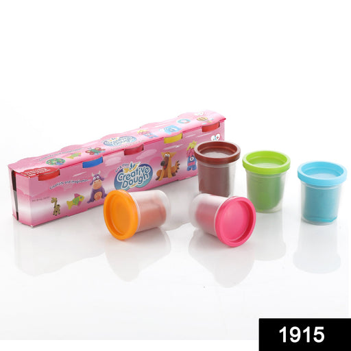 Assorted non-toxic dough clay set with five different colors from Aditi.