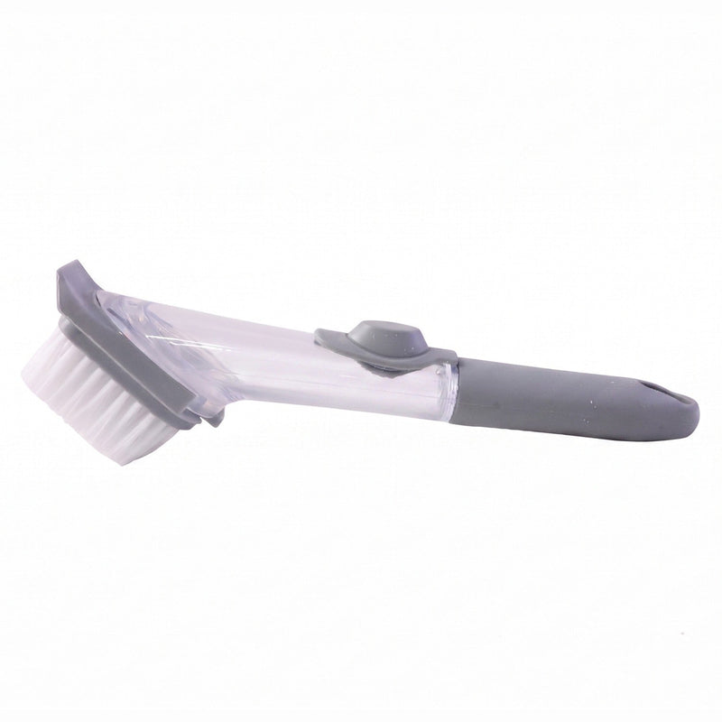 Dish scrub brush on white background showing design