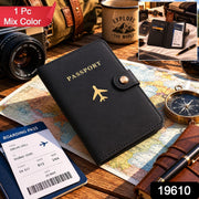 Passport holder wallet organized for travel