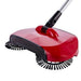 220 Sweeper Floor Dust Cleaning Mop Broom with Dustpan 360 Rotary 