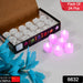 6632 Pink Flameless LED Tealights, Smokeless Plastic Decorative Candles - Led Tea Light Candle For Home Decoration (Pack Of 24) 