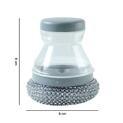 Soap-filled dish cleaning brush for easy scrubbing