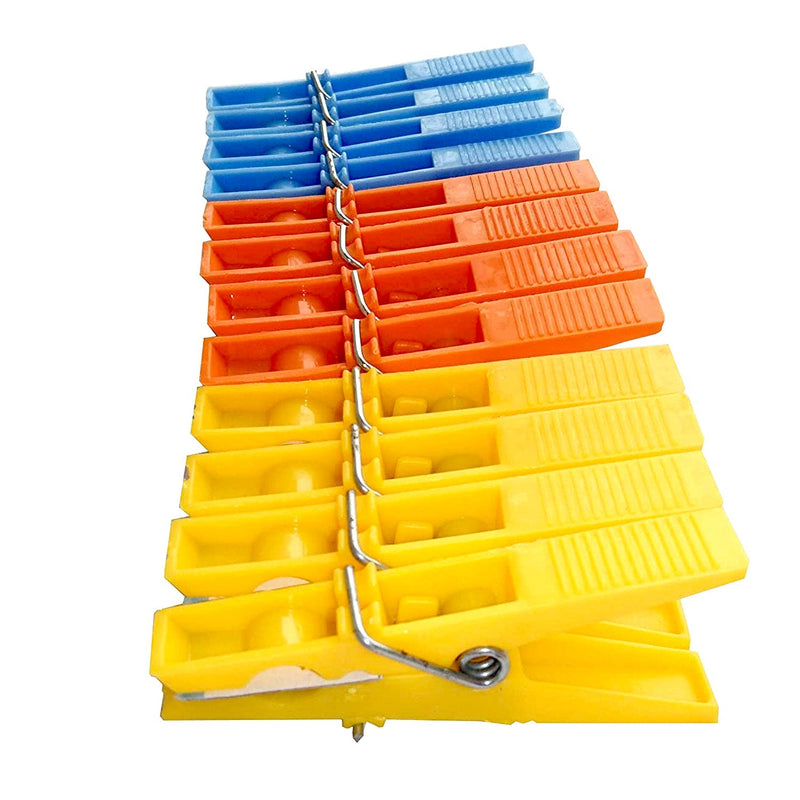 1364 Multipurpose 12 Pcs Cloth Clips (Multicolour) 