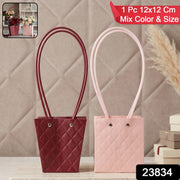 Pack of foldable waterproof flower packaging bags in assorted colors