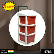 4783 Multi-Purpose Anti-Slip 3 Layer Modular Drawer Storage System 