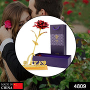 4809 24k Gold Rose,hicoosee Gold Foil Plated Rose with LOVE Stand and Gift Box for Anniversary,Birthday,Wedding,Christmas,Thanks giving 