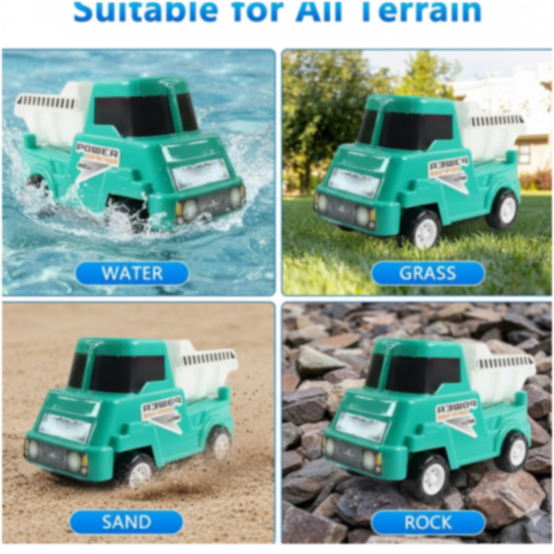 Toy construction dumper truck with sturdy plastic build