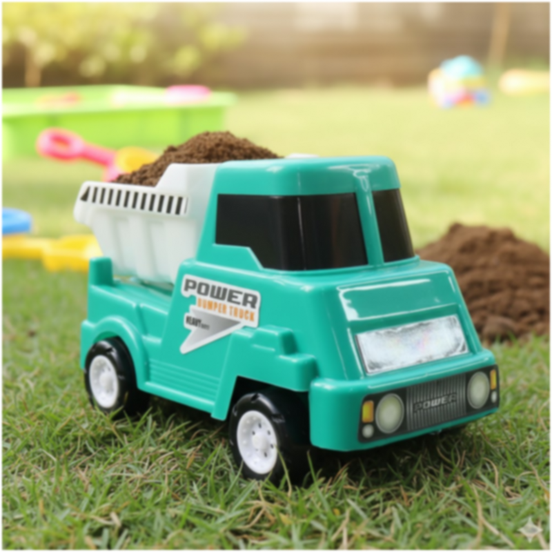 Heavy duty toy dump truck for children’s interactive play