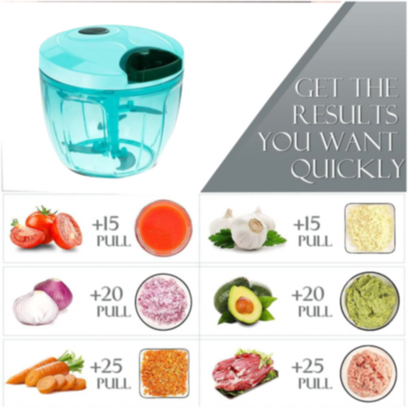 Manual vegetable chopper dicing onions quickly and tear-free for effortless cooking.
