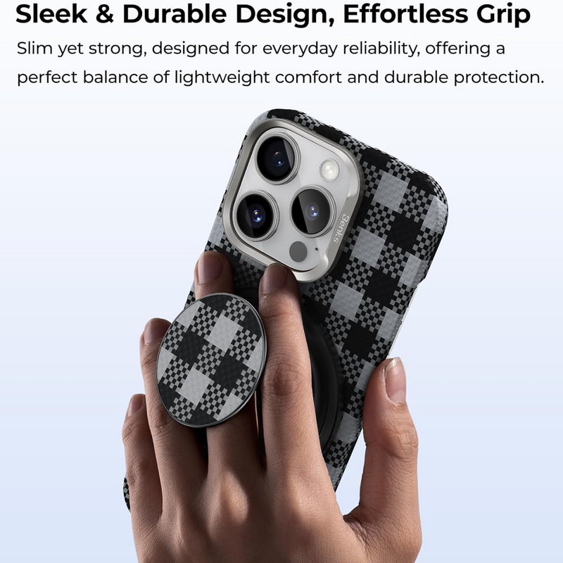 Magnetic phone holder adhesive base for secure and stable mounting on flat surface