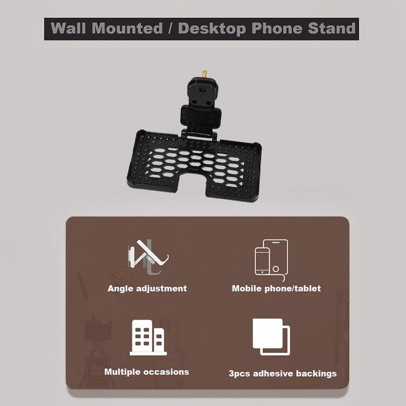 Close-up of the PHOBIA mobile holder stand, highlighting ventilation slots for safety.