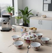 All components of the versatile 5-piece serving cutlery laid out.