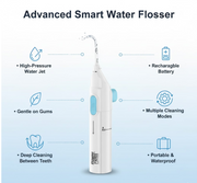 Diagram illustrating the internal components and functions of the Water Flosser.