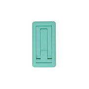 White foldable plastic mobile phone stand on white background