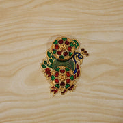 Using peacock kankavati holder for pooja, in home setting