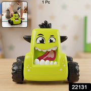 Assorted cartoon monster push back car toy packaging