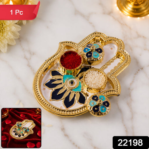 Pack of hand-shaped kankavati kumkum holders for religious ceremonies