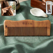 Anti-static wooden comb ideal for detangling and scalp massage